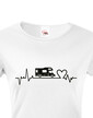 Dámské tričko Ekg obytný vůz