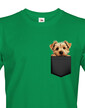 Pánské tričko Norfolkský teriér v kapsičce