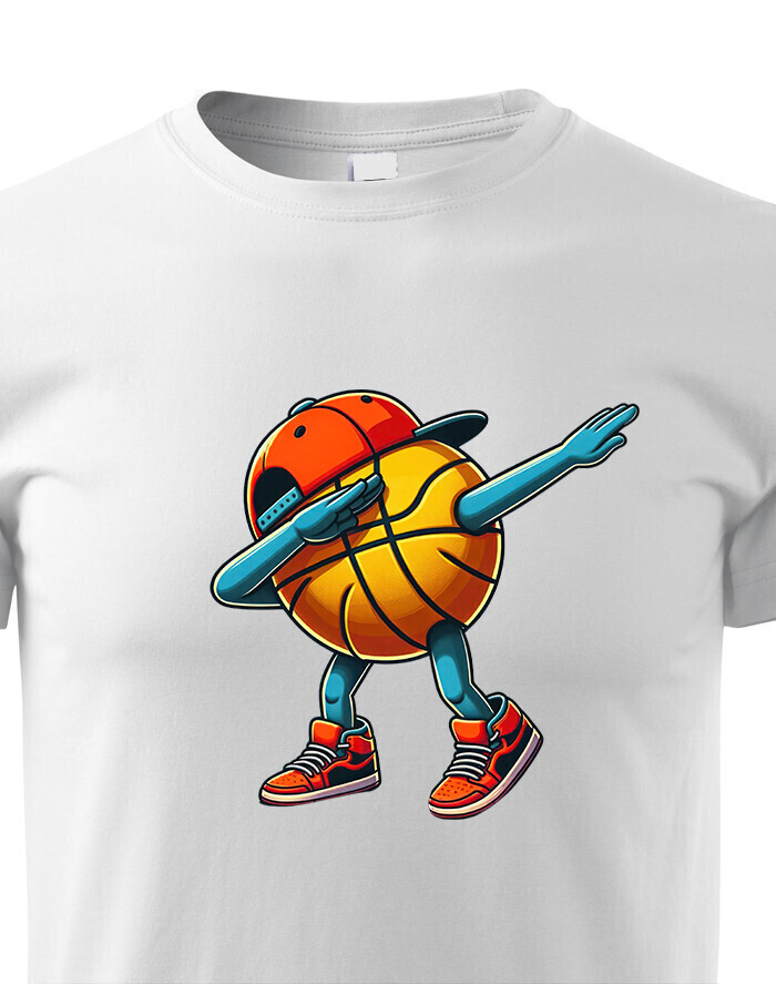 Dětské tričko Basketbalový míč dab dance