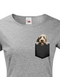 Dámské tričko Taliansky spinone v kapsičce