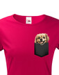 Dámské tričko Tibetský španiel v kapsičce