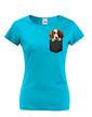 Dámské tričko Welsh springer španiel v kapsičce