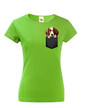 Dámské tričko Welsh springer španiel v kapsičce