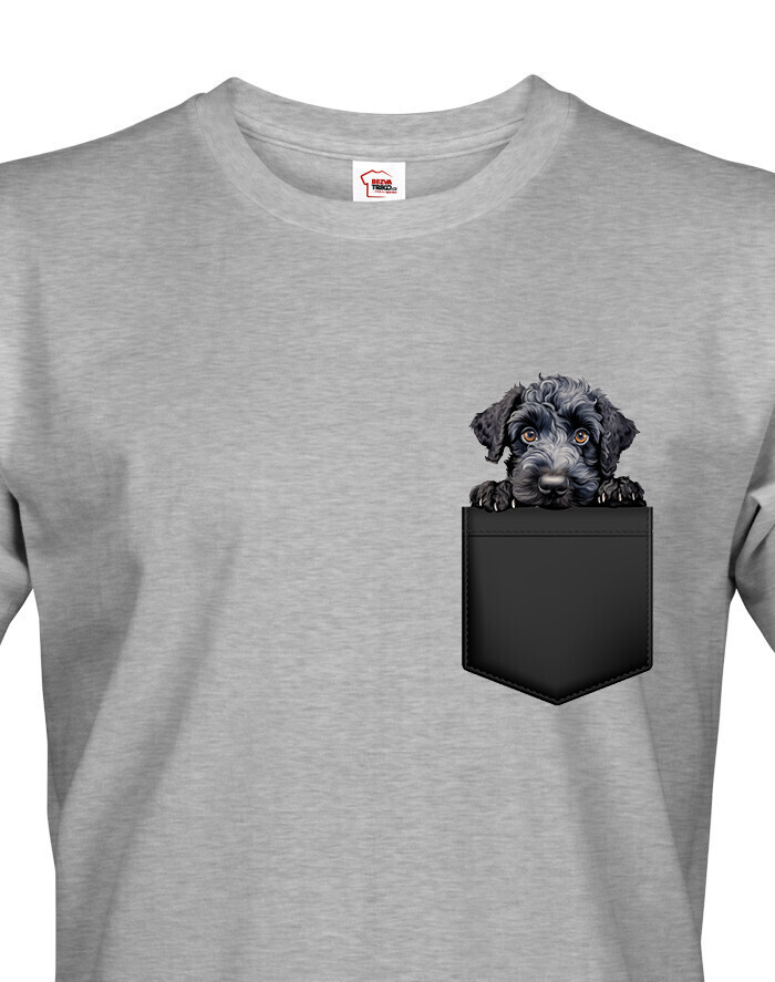 Pánské tričko Kerry blue teriér v kapsičce