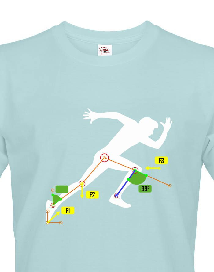 Pánské tričko pro fyzioterapeuty - panáček