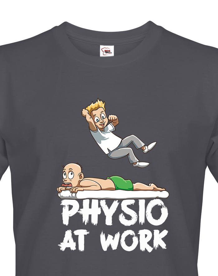 Pánské tričko pro fyzioterapeuty - Physio at work