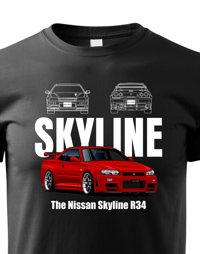 Detské tričko Nissan Skyline R34