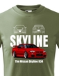 Detské tričko Nissan Skyline R34