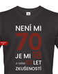 Pánské tričko k 70. narodeninám
