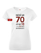 Dámske tričko k 70. narodeninám