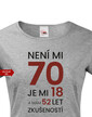 Dámske tričko k 70. narodeninám