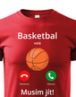 Detské tričko Basketbal volá Musím ísť!