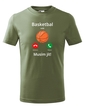 Detské tričko Basketbal volá Musím ísť!