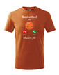 Detské tričko Basketbal volá Musím ísť!