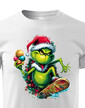 Detské tričko Grinch na skateboarde