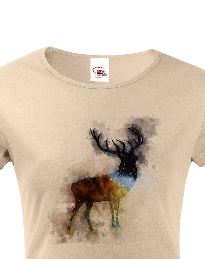Dámské tričko Jeleň