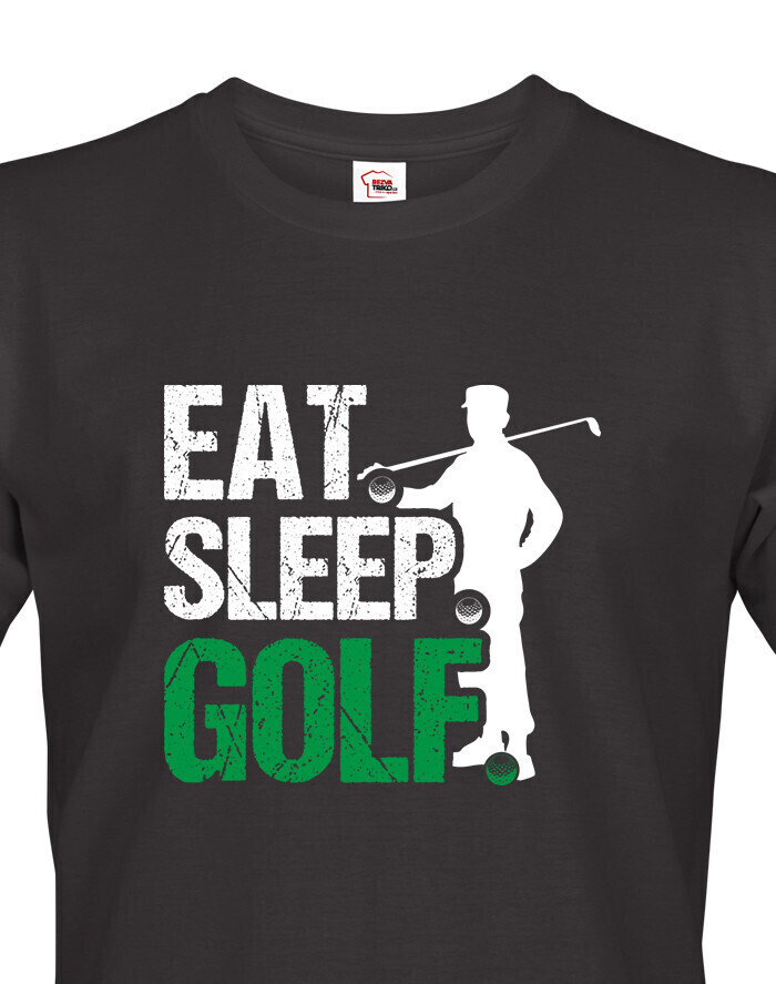 Pánské tričko Eat-sleep-golf