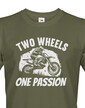 Pánské tričko Two wheels one passion