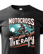 Detské tričko Motocross is my therapy