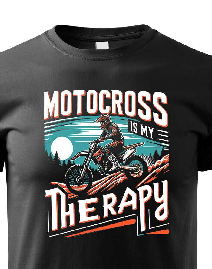 Detské tričko Motocross is my therapy