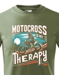 Detské tričko Motocross is my therapy