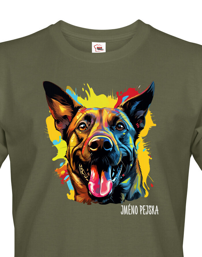 Pánské tričko Belgický ovčiak