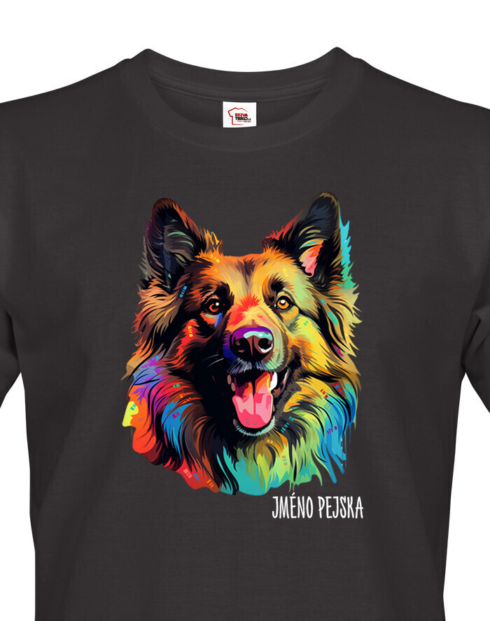 Pánské tričko Belgický ovčiak Tervuren