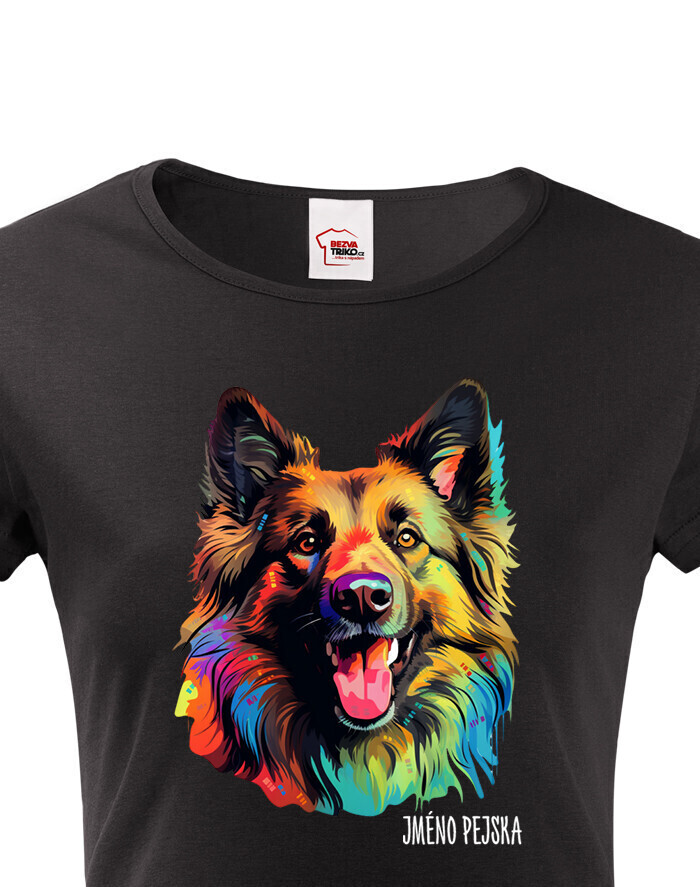 Dámské tričko Belgický ovčiak Tervuren