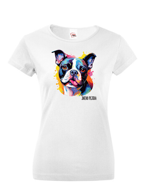 Dámské tričko Bostonský teriér
