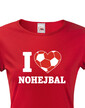 Dámské tričko I love nohejbal
