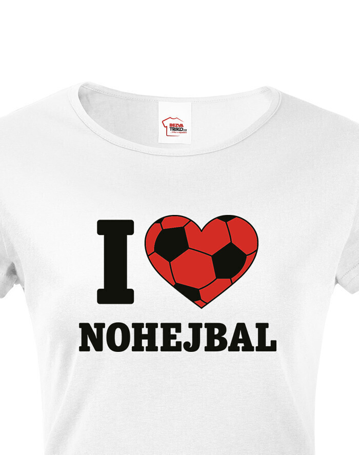 Dámské tričko I love nohejbal