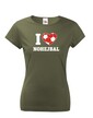 Dámské tričko I love nohejbal