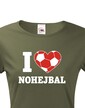 Dámské tričko I love nohejbal