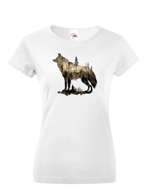 Dámské tričko Vlk