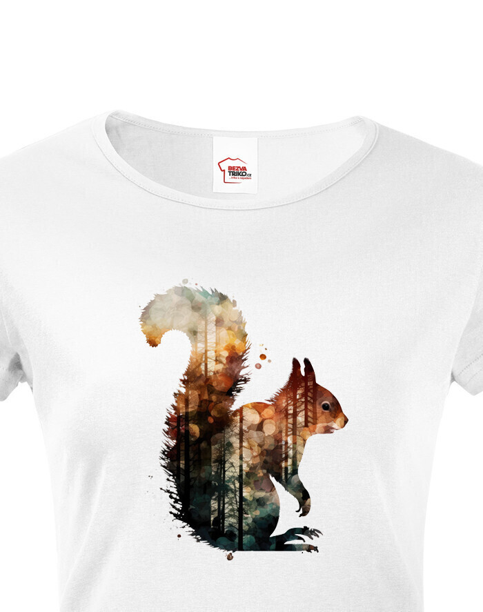 Dámské tričko Veverička