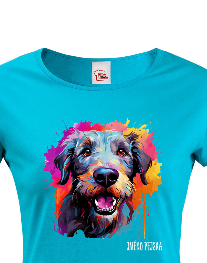 Dámské tričko Írsky vlkodav