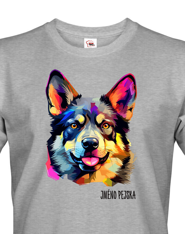 Pánské tričko Nórsky elkhound