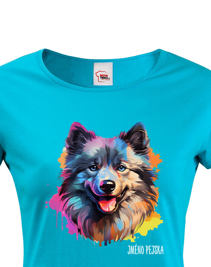 Dámské tričko Nemecký špic vlčí
