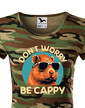 Dámské tričko Don't worry be capy