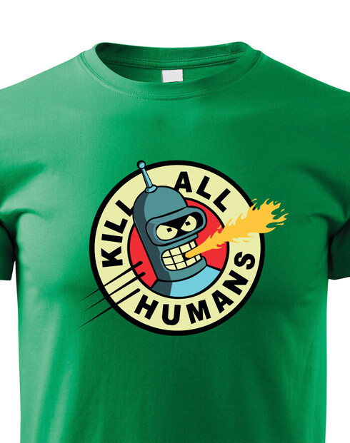 Detské triko Bender kill all humans