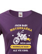 Dámske tričko Som babka motorkárka