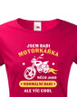 Dámske tričko Som babka motorkárka