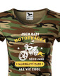 Dámske tričko Som babka motorkárka