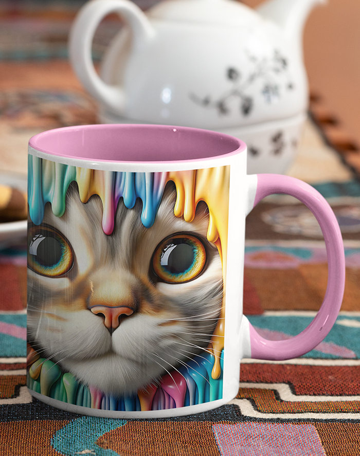 Keramický hrnek s kočičkou