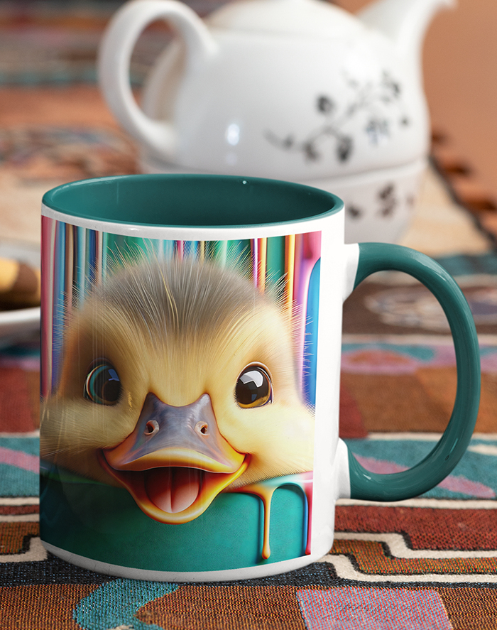 Keramický hrnek s kačenkou