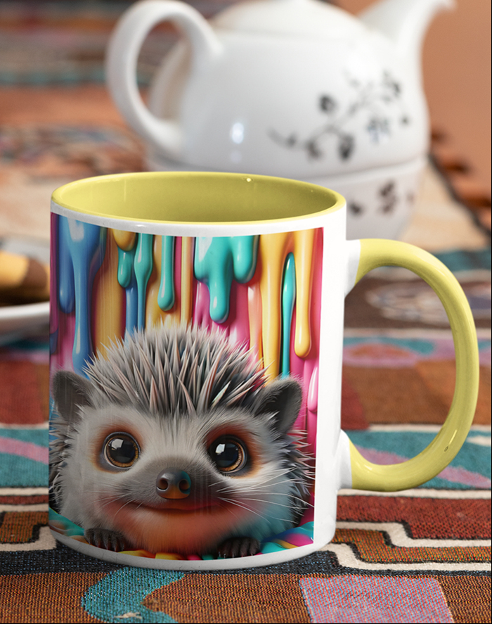 Keramický hrnek s ježečkem