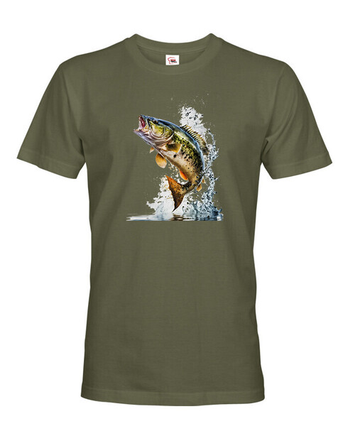 Pánské tričko pro rybáře Americký okoun