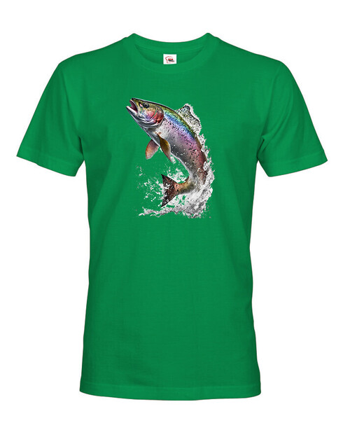 Pánské tričko pro rybáře Pstruh duhový