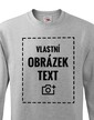 Dětská mikina bez kapuce s vlastním potiskem
