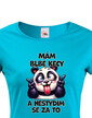 Dámske tričko Panda - mam debilne reči